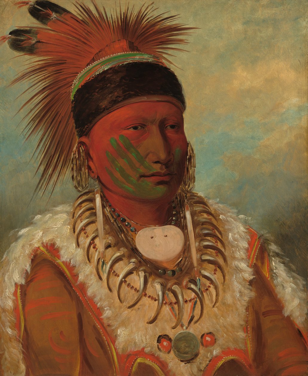 De Witte Wolk, Hoofdleider van de Iowas door George Catlin