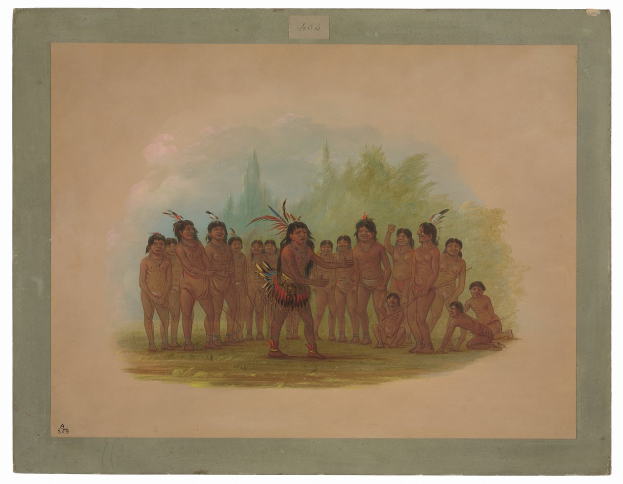 Zurumati Indianen door George Catlin