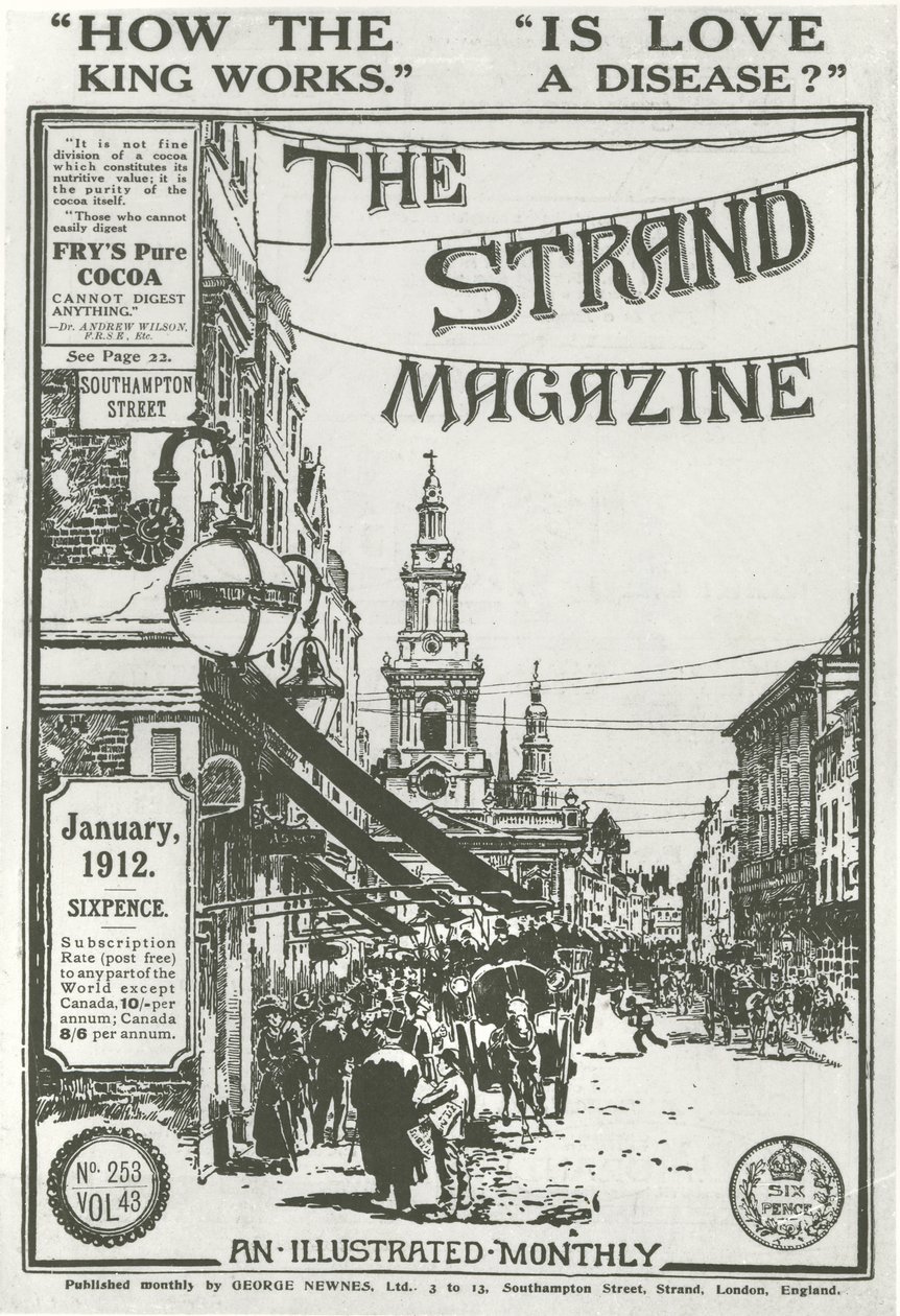 Omslag van The Strand Magazine, 1912 door George Charles Haite