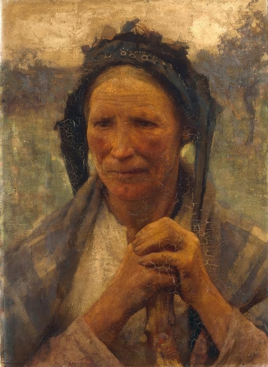 Een vrouw van de velden door George Clausen
