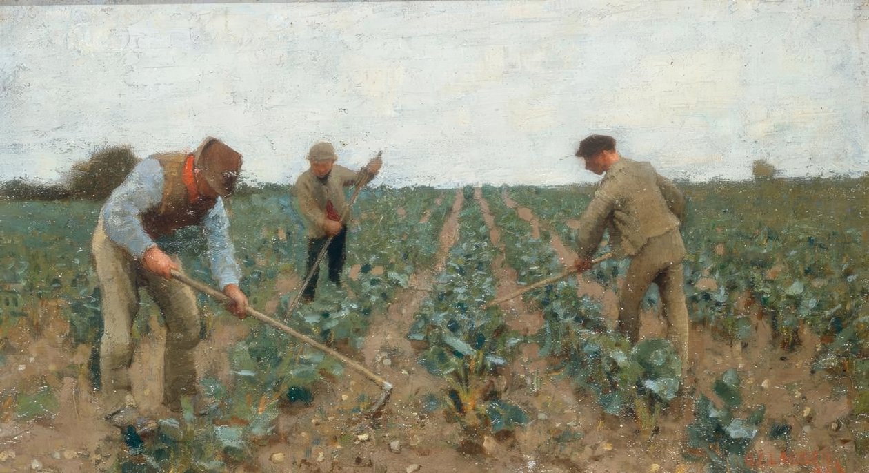 Het land bewerken door George Clausen