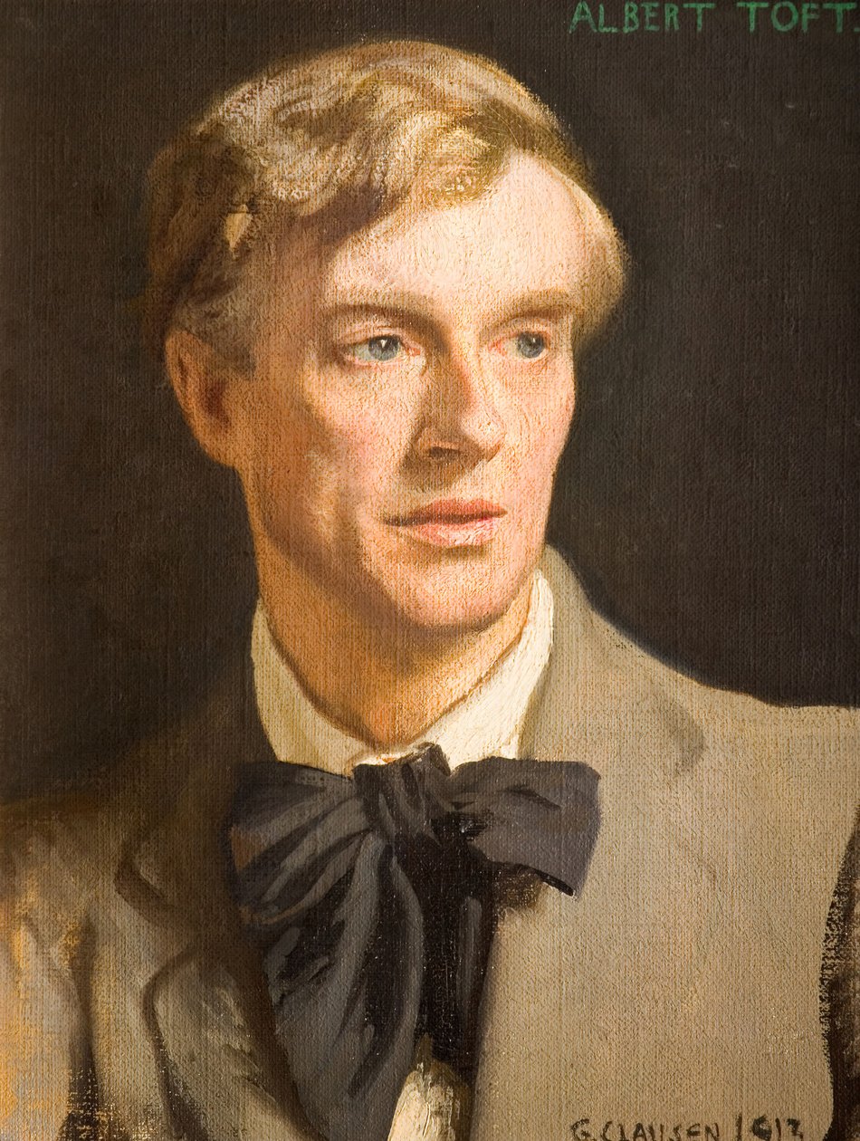 Portret van Albert Toft 1862-1949, 1913 door George Clausen