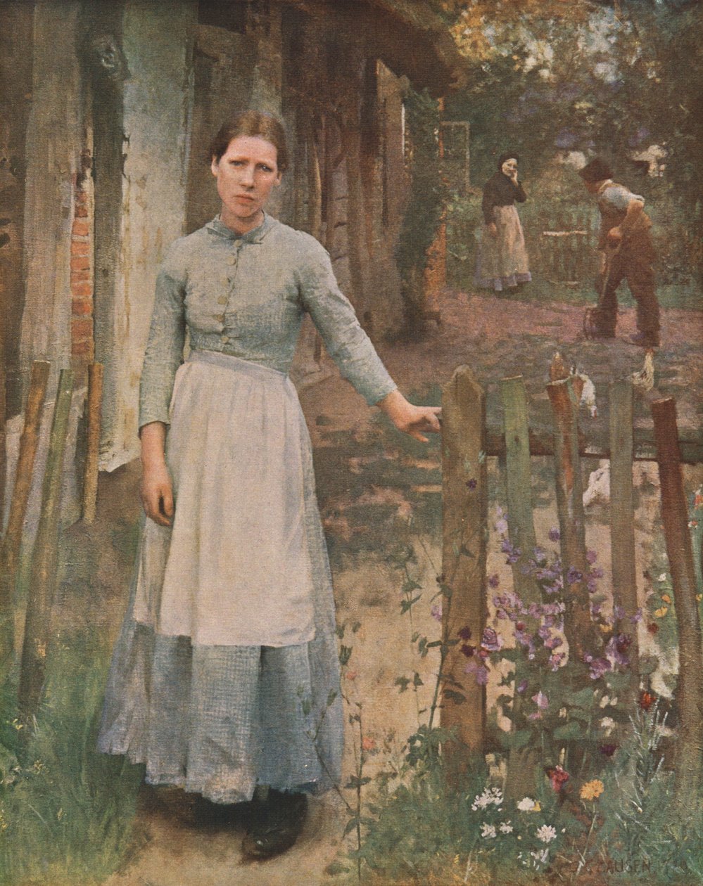 Het Meisje bij de Poort, 1889, c1930 door George Clausen
