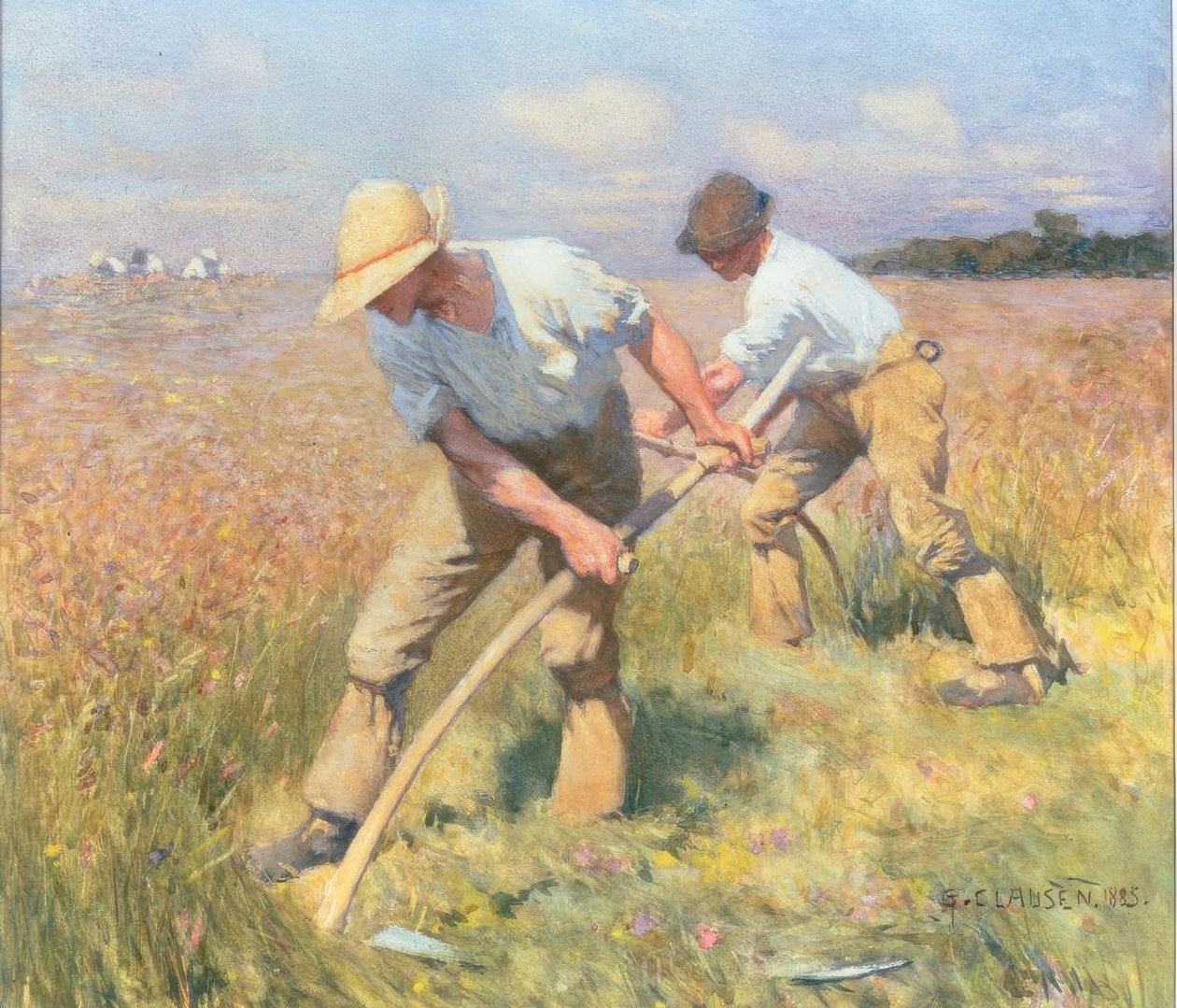 De maaiers door George Clausen