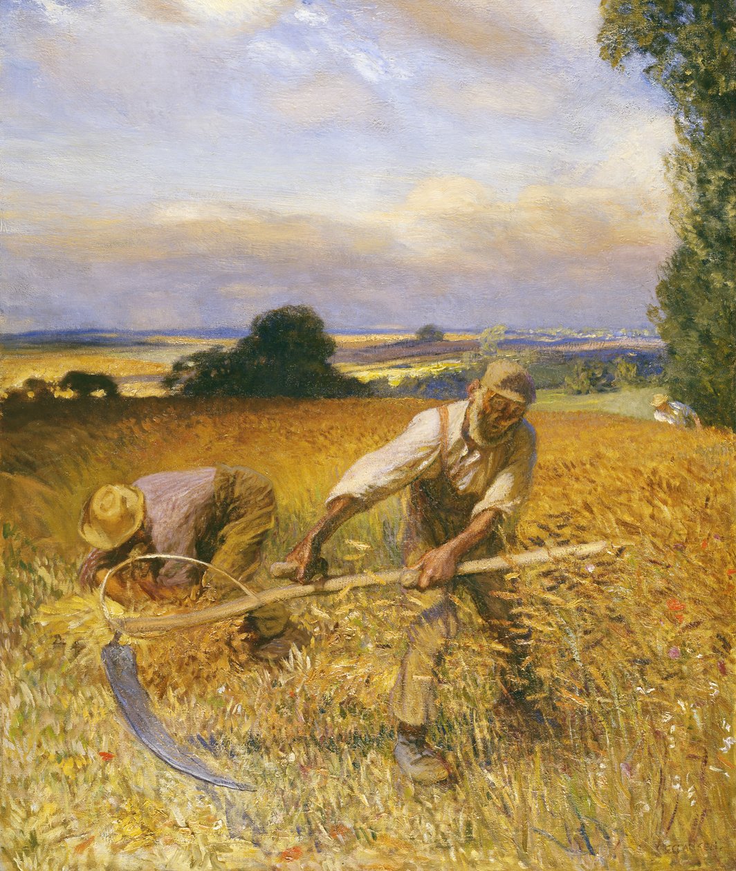 De oude maaier door George Clausen