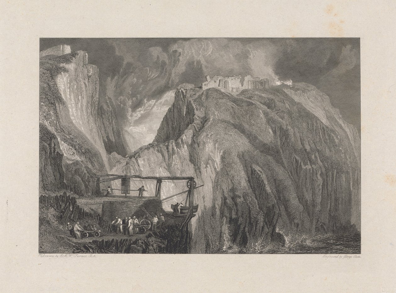 Tintagel Castle, Cornwall door George Cooke