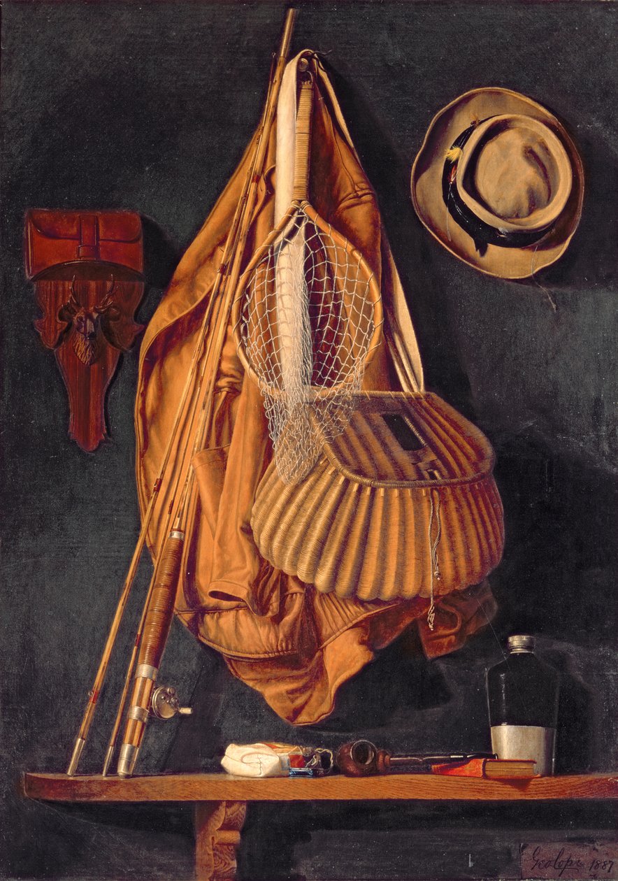 Accessoires voor vissers door George Cope