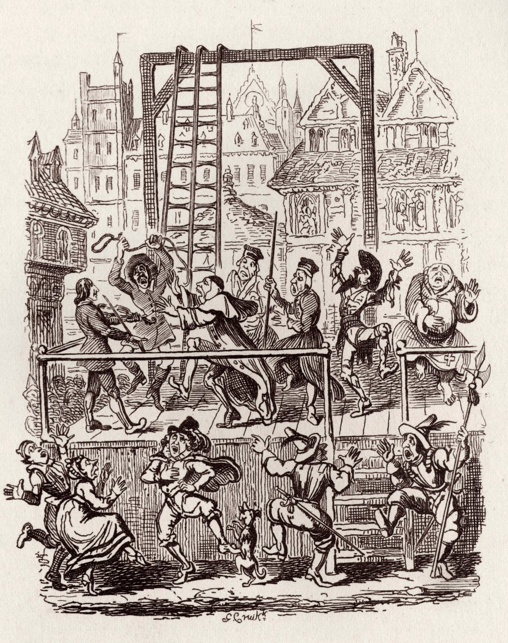 Broers Grimm Kinder- en sprookjes door George Cruikshank