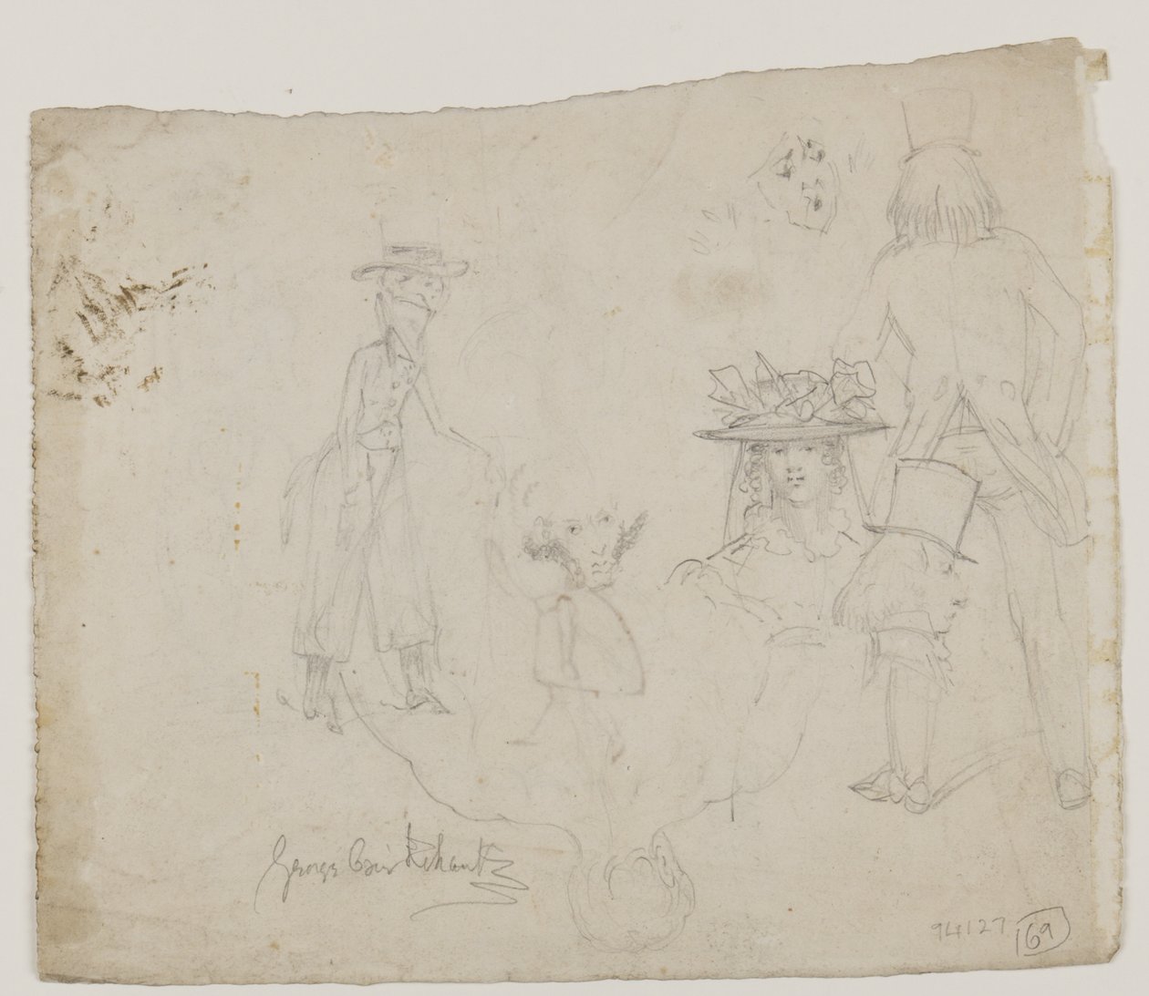 Karakterstudies door George Cruikshank