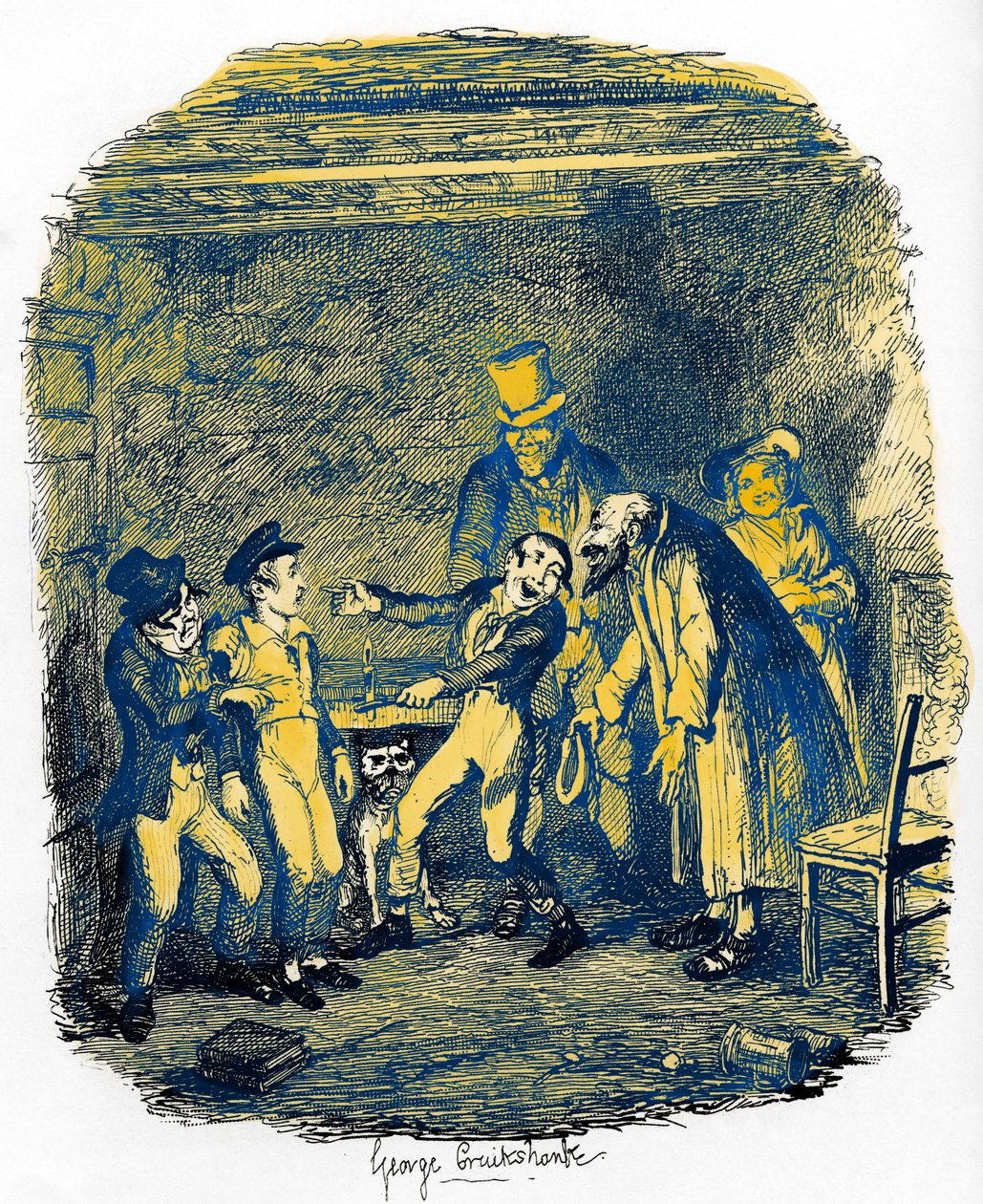 De Avonturen van Oliver Twist van Charles Dickens door George Cruikshank