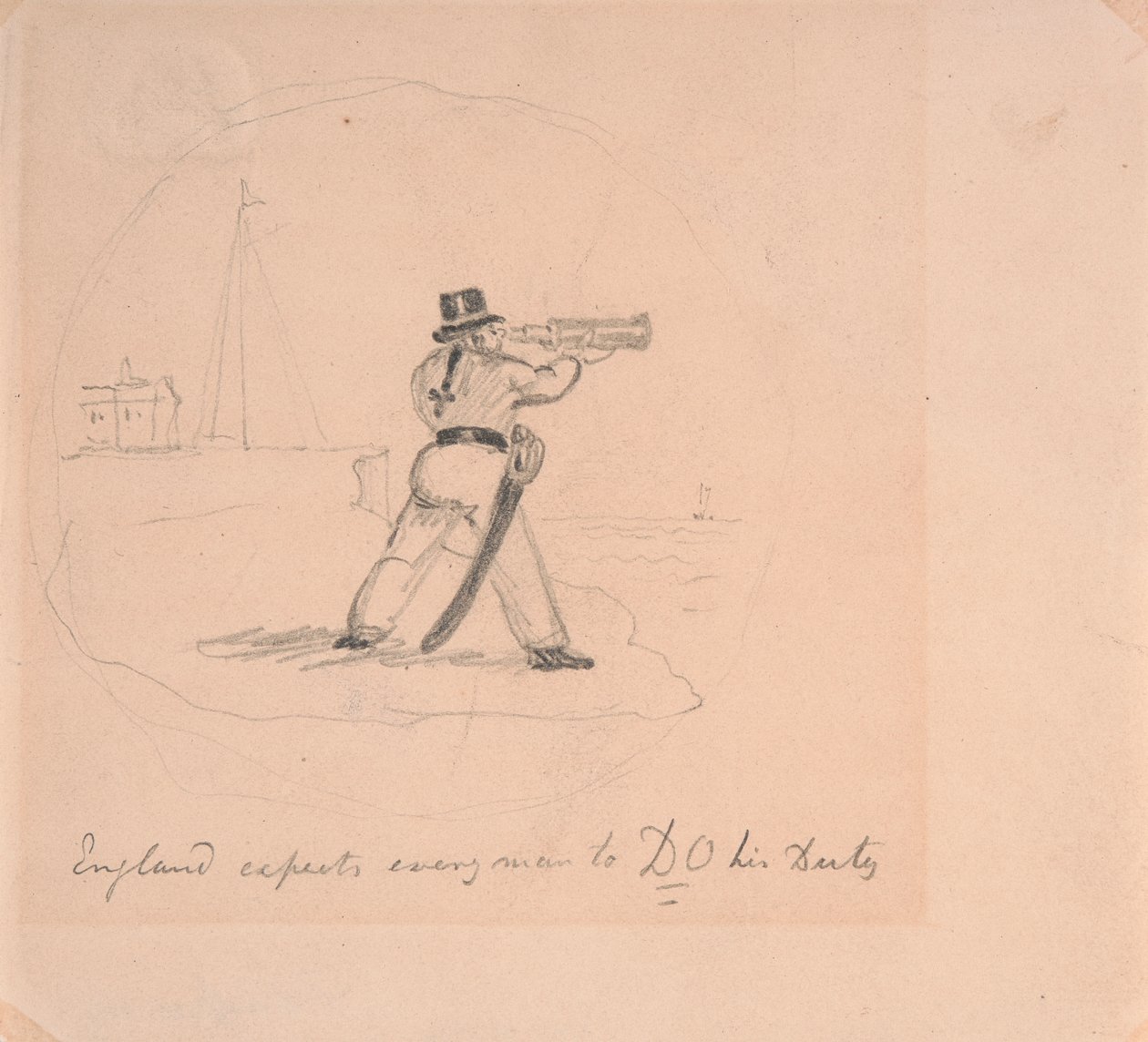 Engeland verwacht dat iedereen zijn plicht doet door George Cruikshank