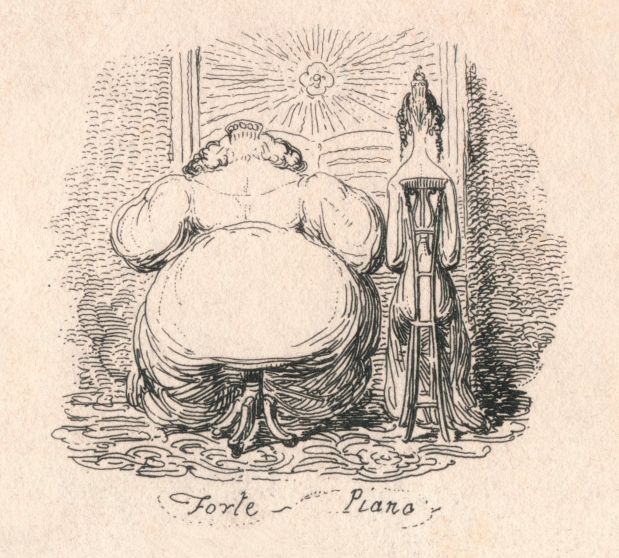 Forte Piano door George Cruikshank