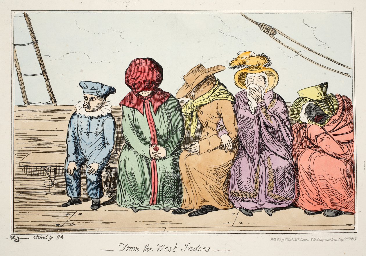 Uit de West-Indië, pub. 1835 door George Cruikshank