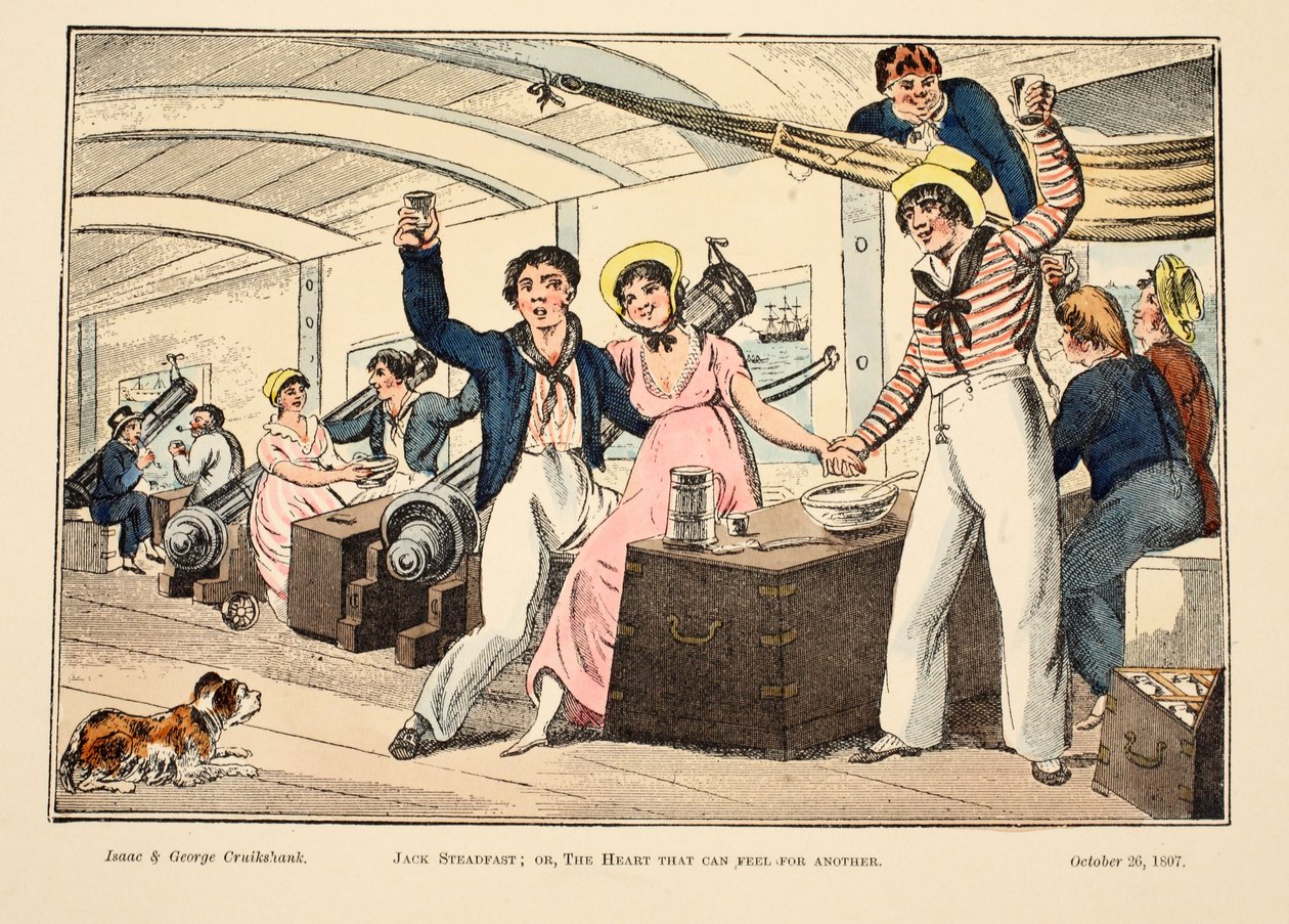 Jack Steadfast; of, Het hart dat voor een ander kan voelen, uitgegeven 1807 door George Cruikshank