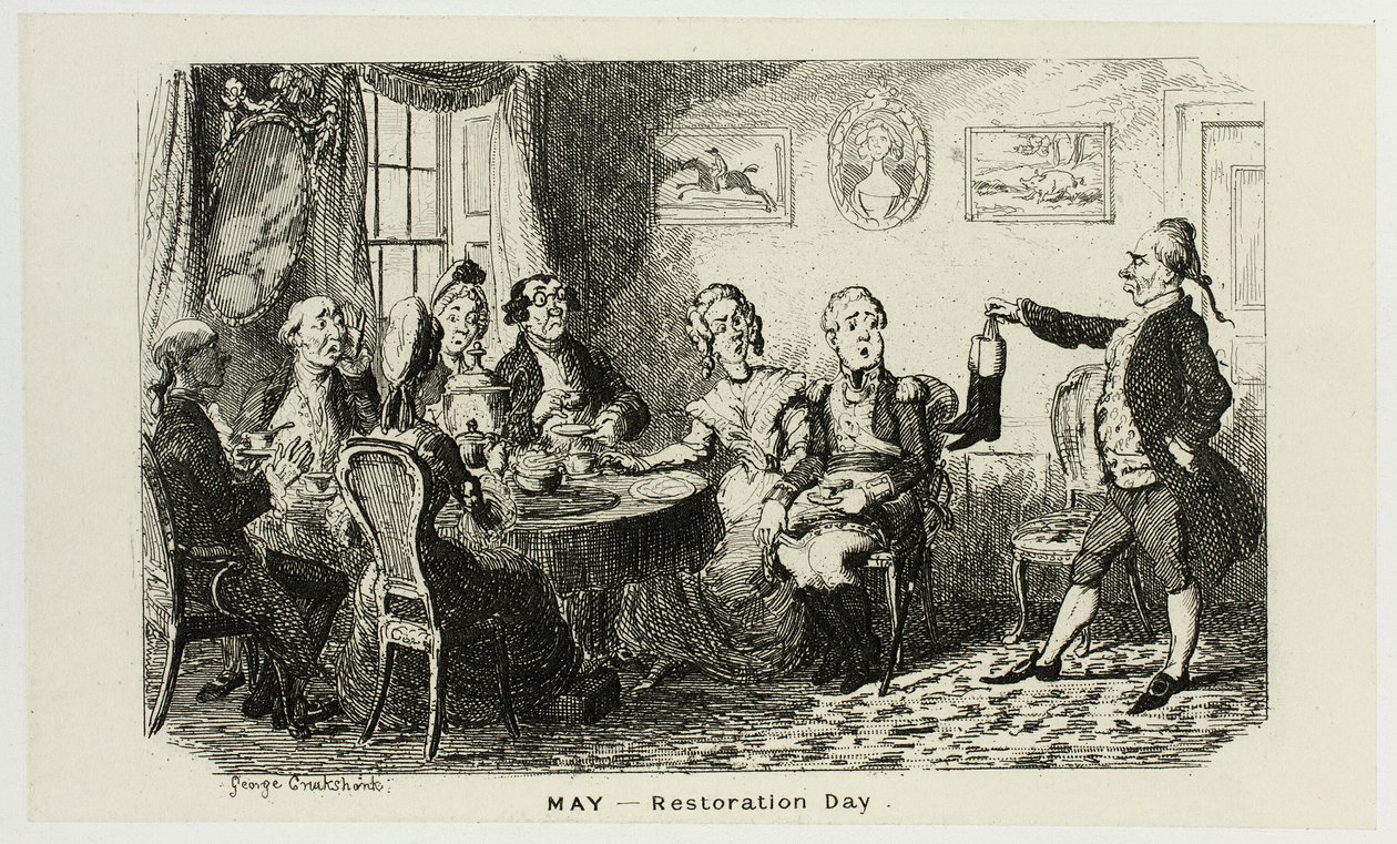 Mei - Dag van de Restauratie van de Staaletsen van George Cruikshank bij De Komische Almanakken: 1835-1853 door George Cruikshank