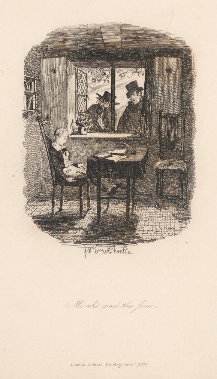 Monniken en de jood door George Cruikshank