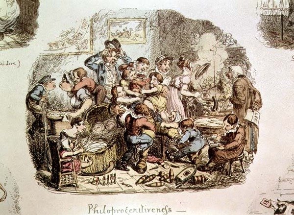Philoprogenitiveness door George Cruikshank