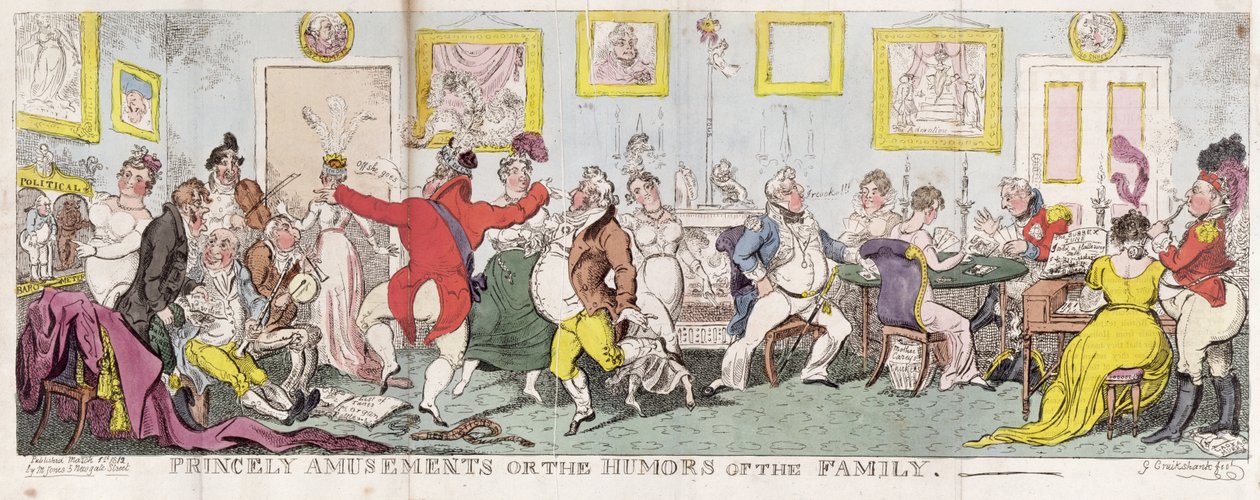 Vorstelijke Vermaken of De Humor van de Familie door George Cruikshank