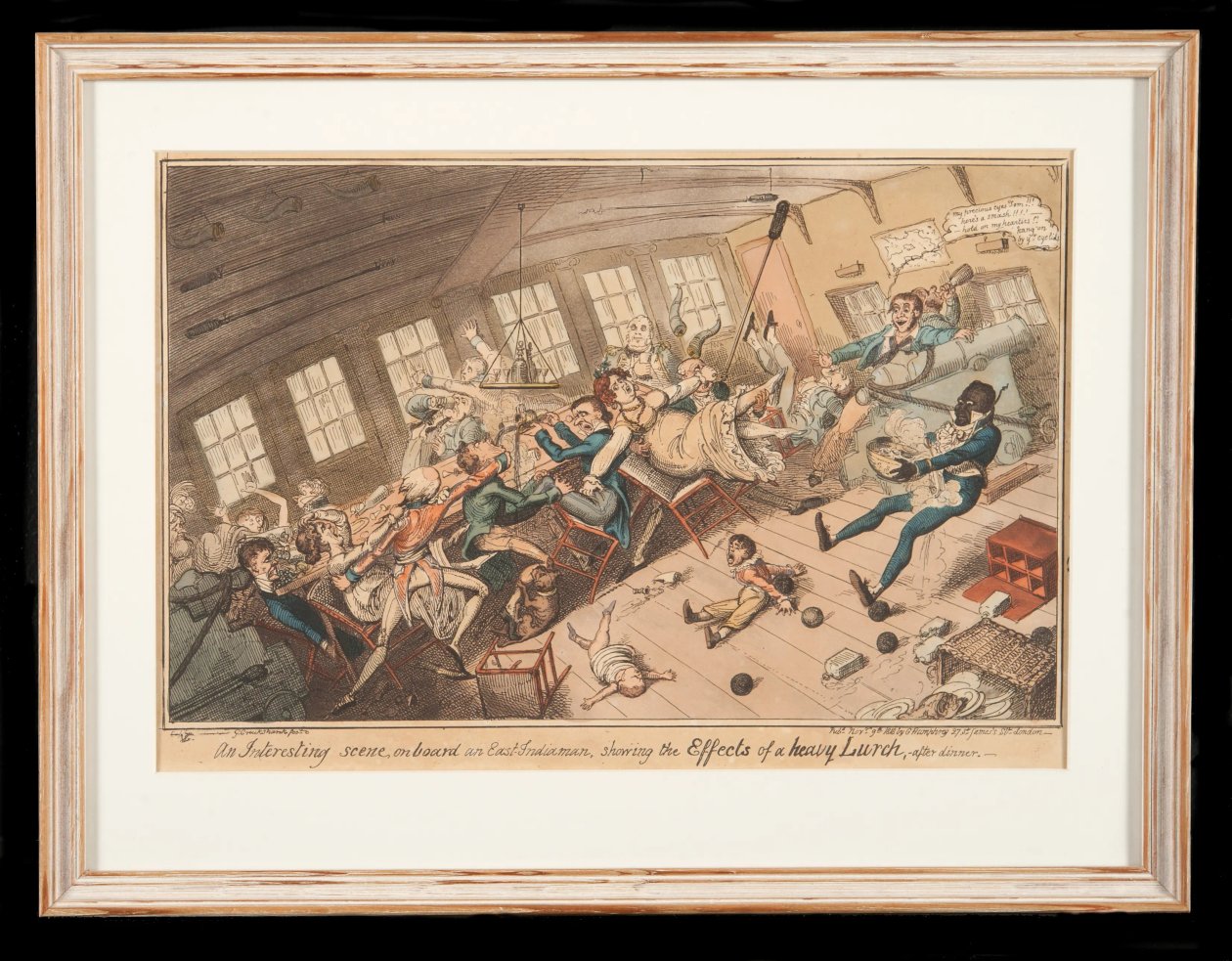 Salon in beweging door George Cruikshank