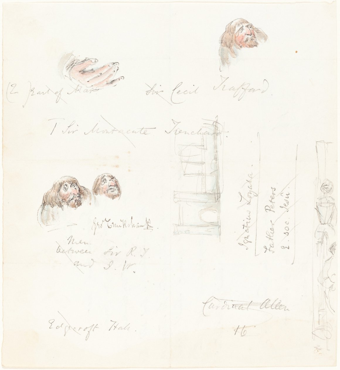 Schetsen van Groteske Gezichten door George Cruikshank