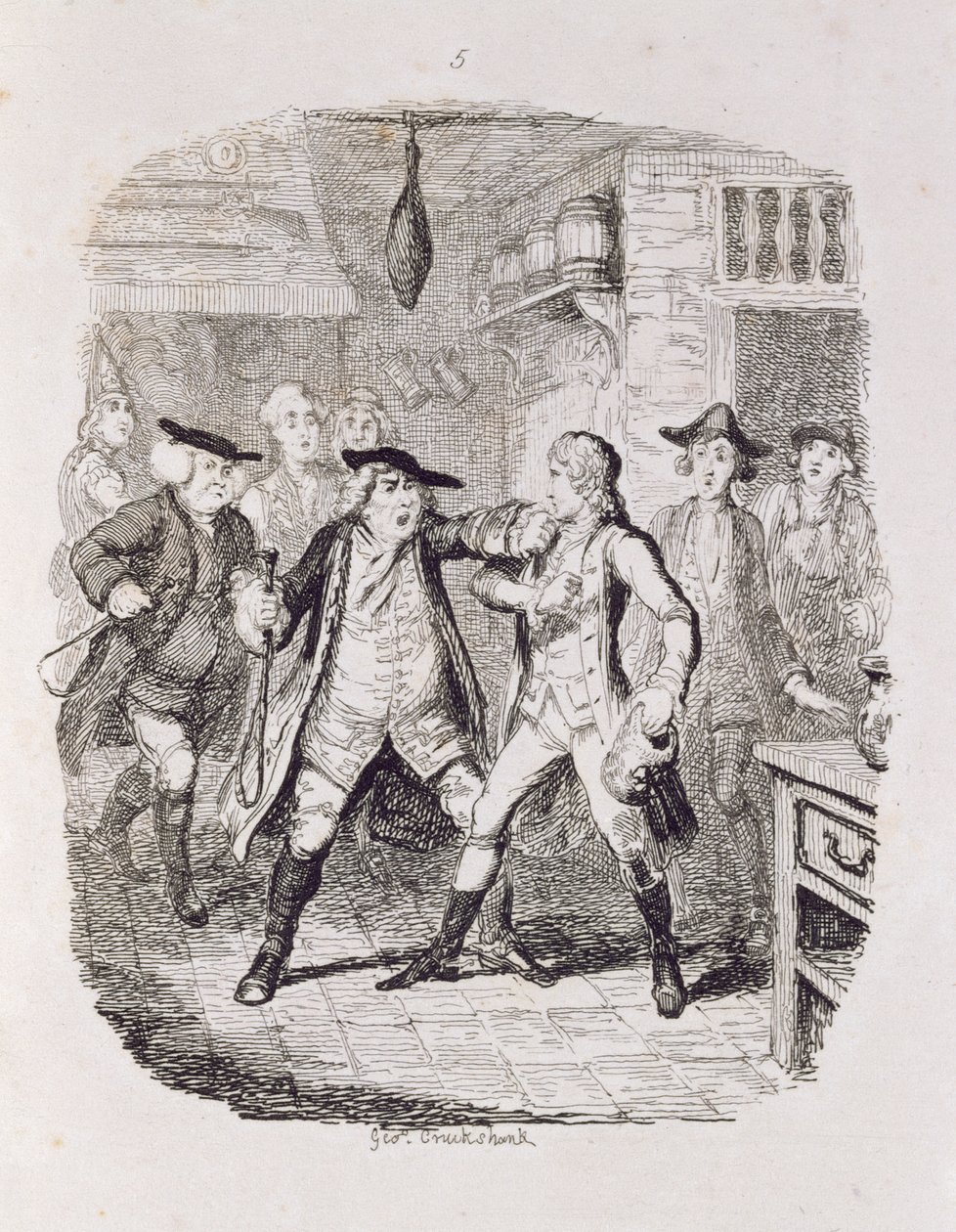 Squire Western grijpt Jones in Upton, uit 