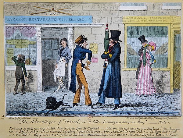 De Voordelen van Reizen of Een Beetje Kennis is Gevaarlijk door George Cruikshank