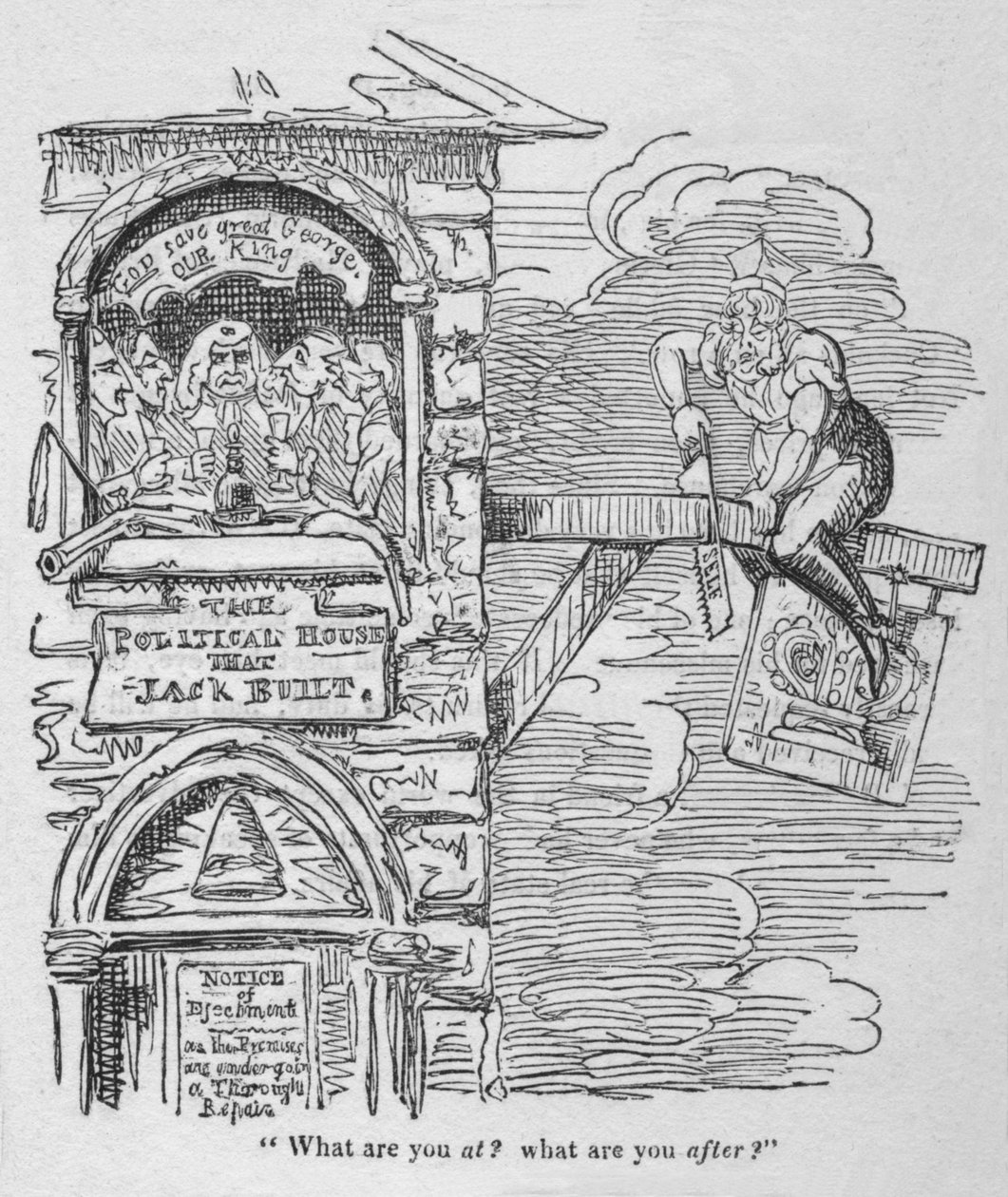 Wat ben je aan het doen, c1820 door George Cruikshank