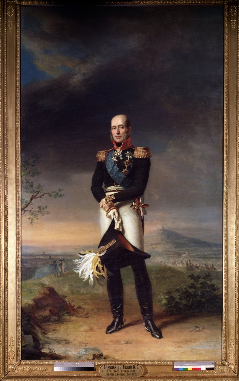 Portret van veldmaarschalk graaf Mikhail Barklay-de-Tolli (1761-1818) door George Dawe