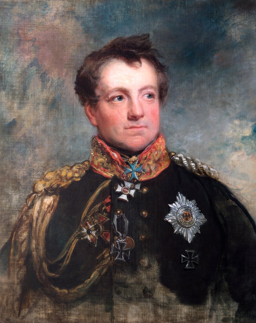 Portret van Veldmaarschalk August Neidhart, Graaf van Gneisenau, Pruisische soldaat, 1818 door George Dawe
