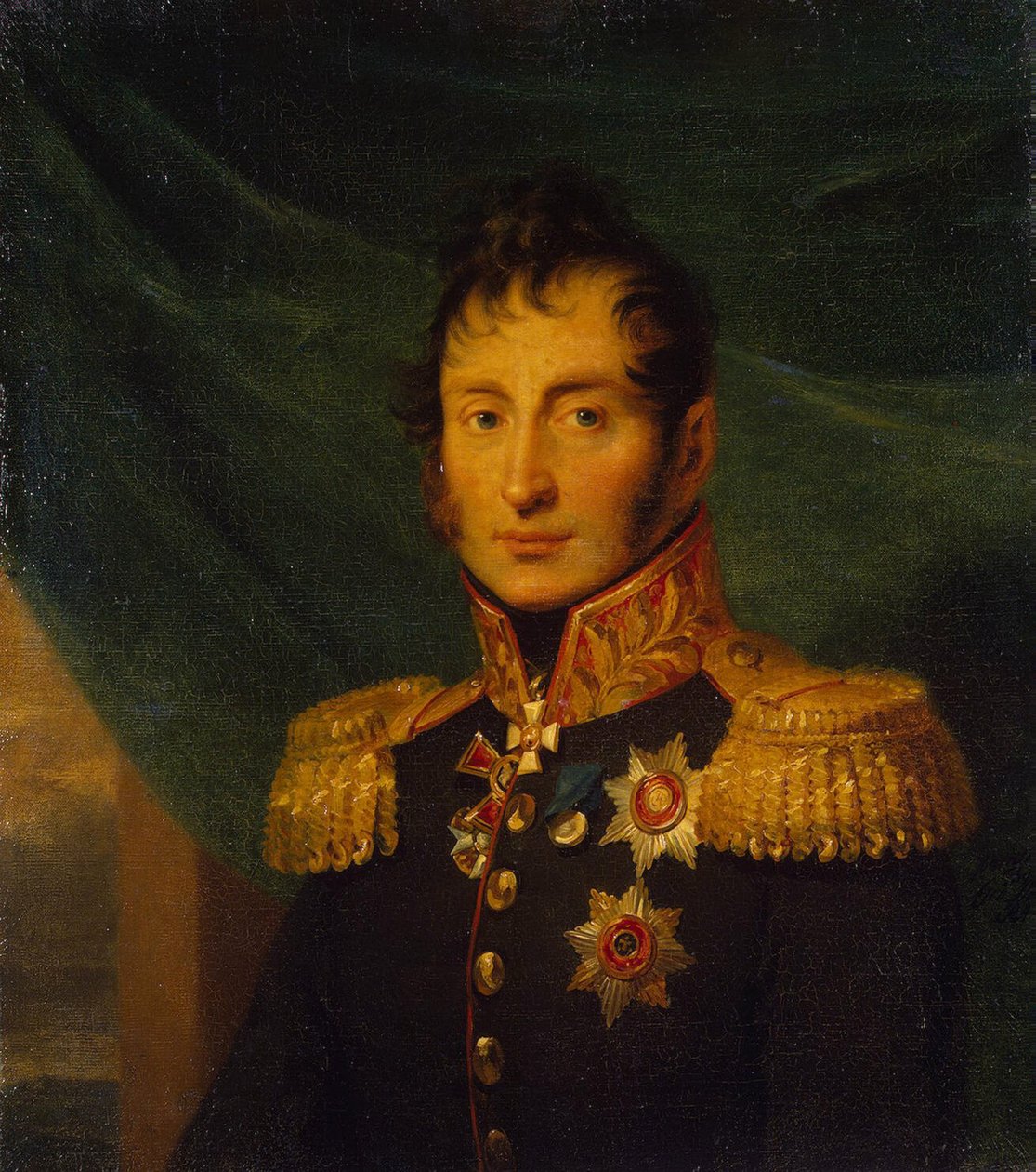 Portret van Nikolai Alexeyevich Tuchkov 1765-1812, voor 1825 door George Dawe