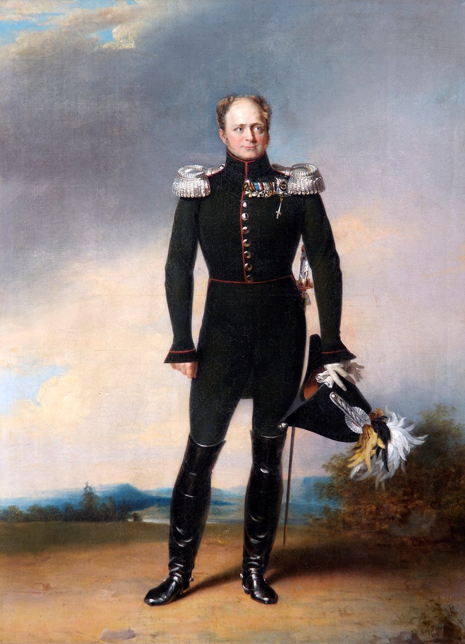 Portret van Tsaar Alexander I van Rusland, 1825 door George Dawe