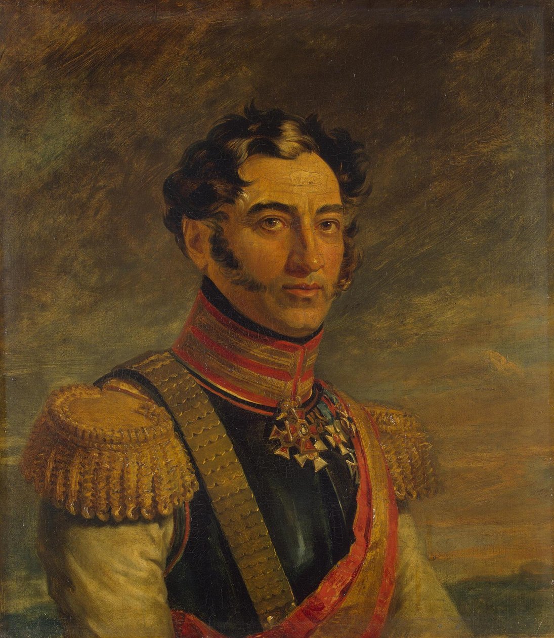 Het portret van Arsenjev, Michail Andrejevitsj (1779-1838) door George Dawe