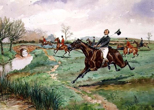 Volle Jacht door George Derville Rowlandson