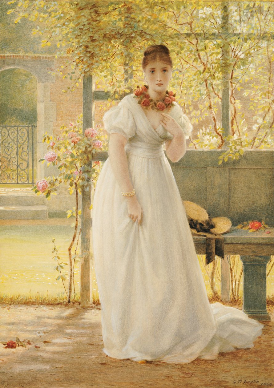 In de ommuurde tuin, 1869 door George Dunlop Leslie