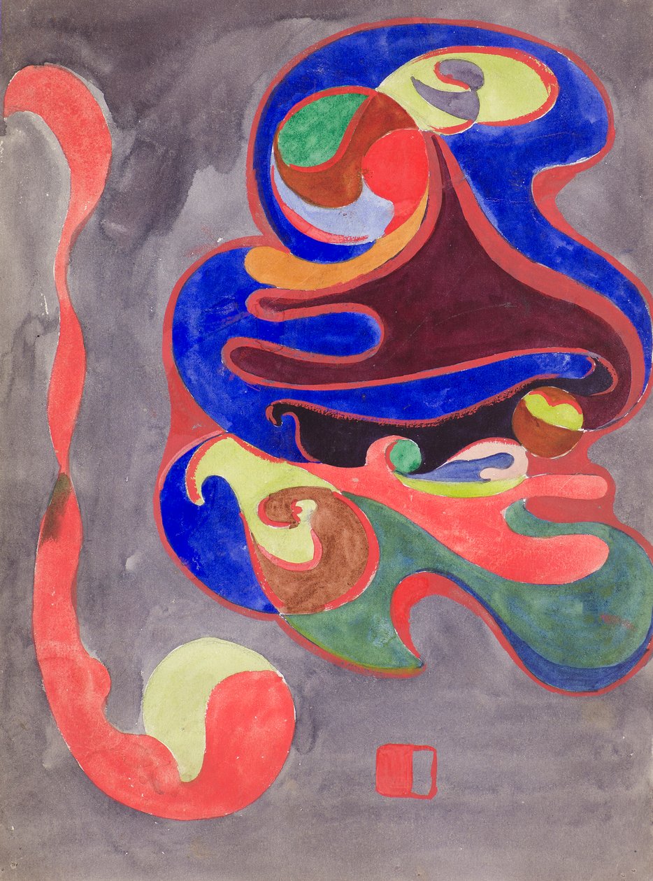 Abstracte Decoratie, ca. 1898 door George Dutch Davidson