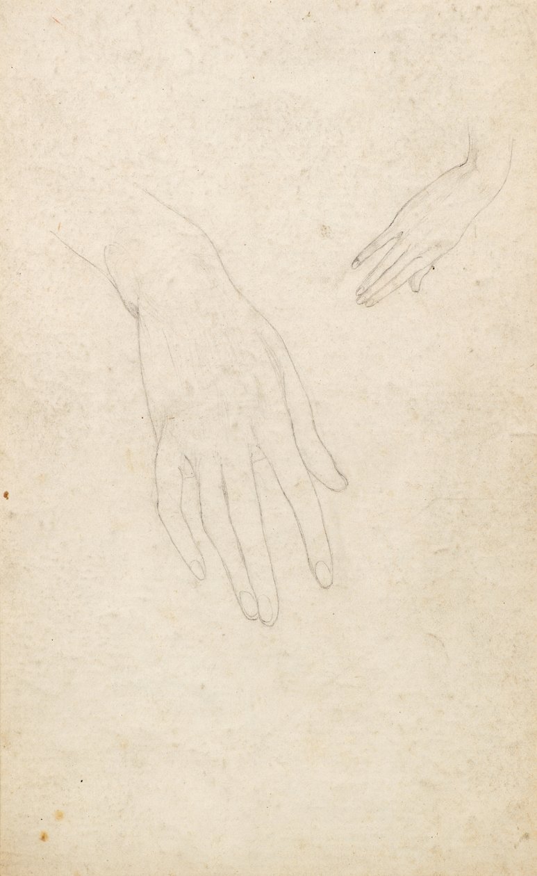 Studie van de handen door George Dutch Davidson