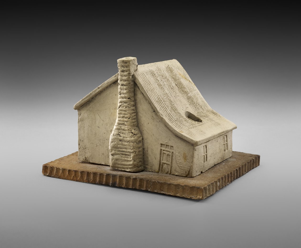 Blokhut Inktpot, ca. 1900 door George E. Ohr