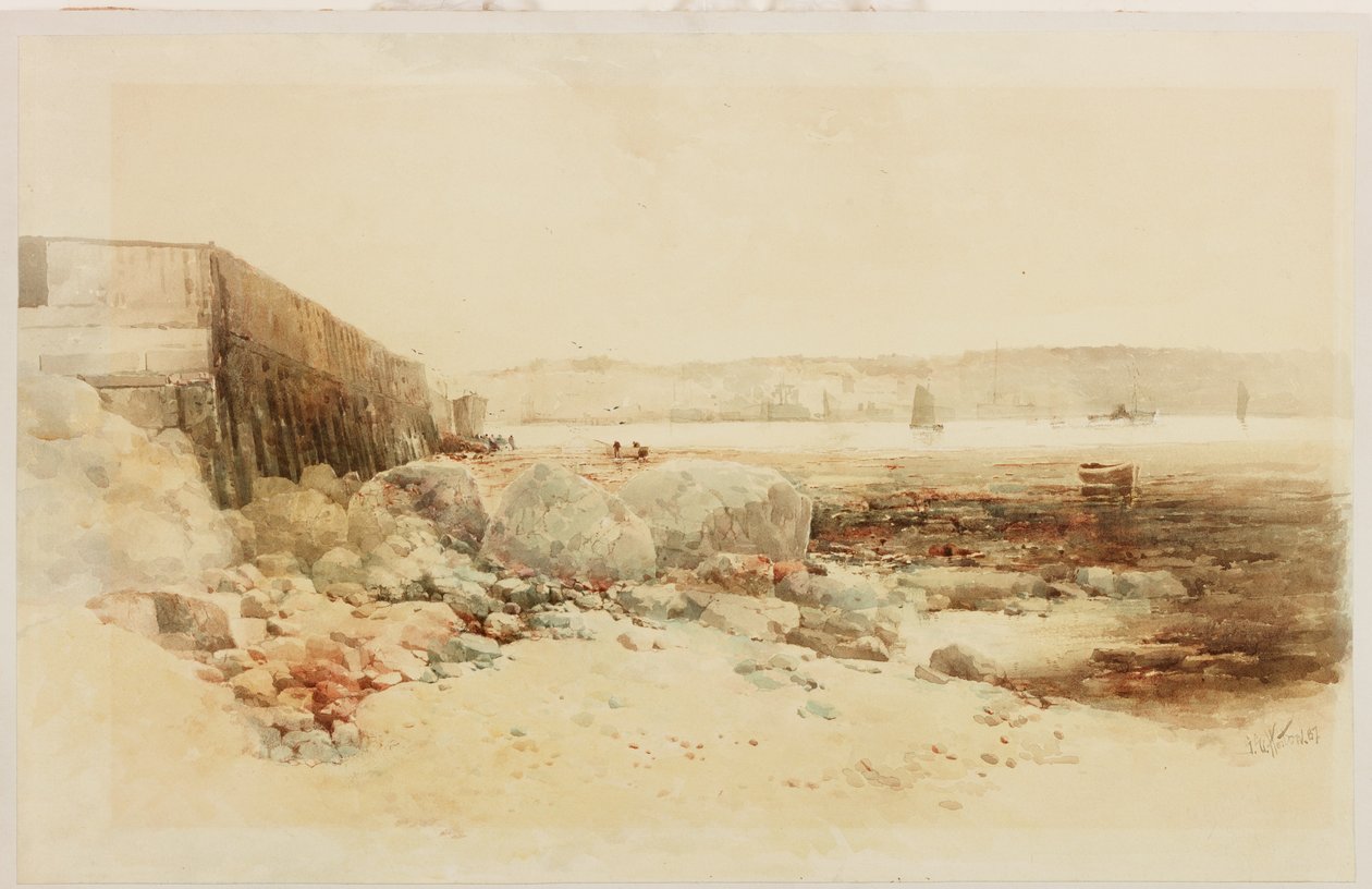 Haven Scène door George Edward Horton