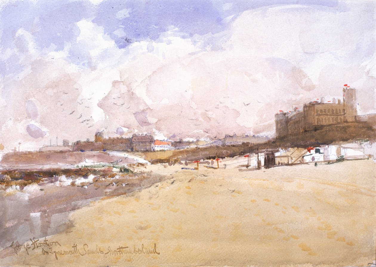 Op Tynemouth Sands door George Edward Horton