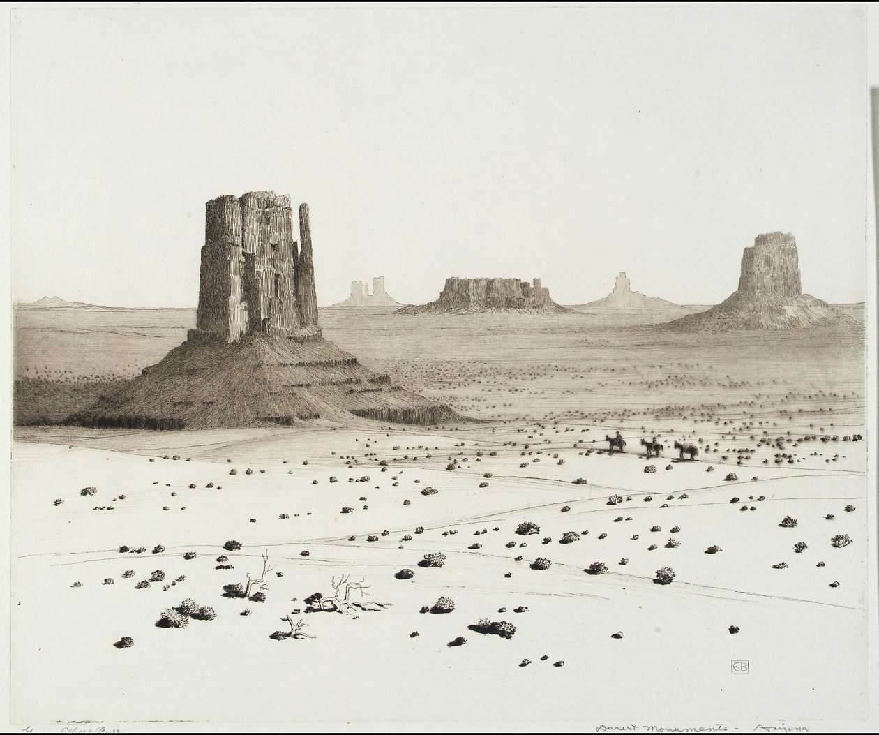 Woestijnmonumenten, Arizona door George Elbert Burr
