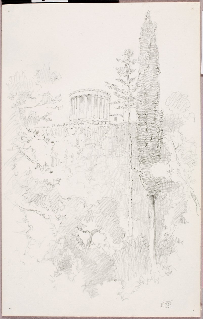 Tempel van de Sibillen, Tivoli door George Elbert Burr