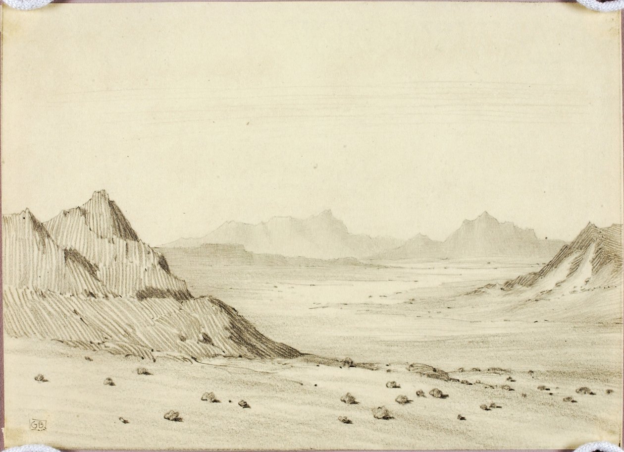 Zonder titel (tekening voor prent) door George Elbert Burr