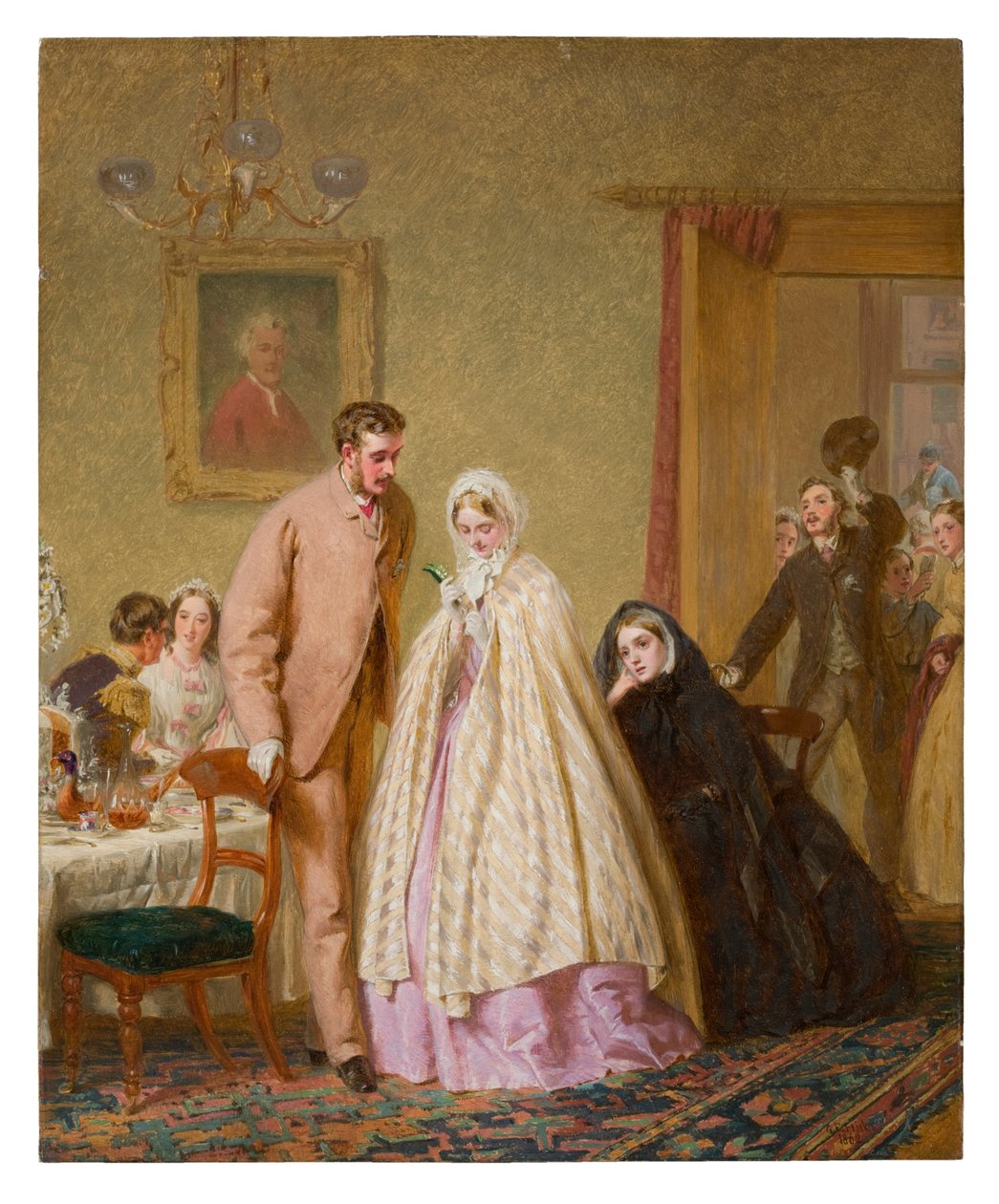 Het huwelijksontbijt, 1862 door George Elgar Hicks