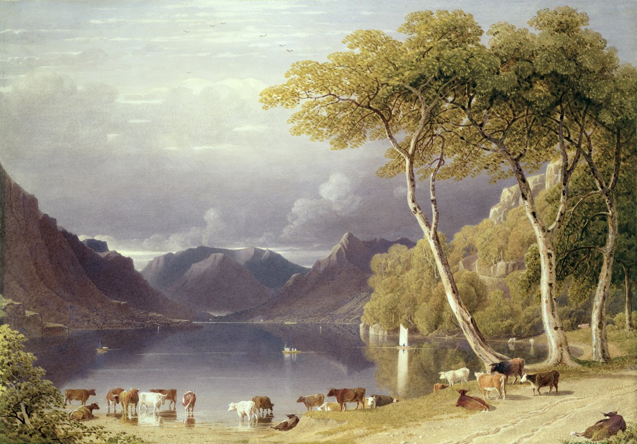 Hoofd van Ullswater in het Lake District door George Fennel Robson