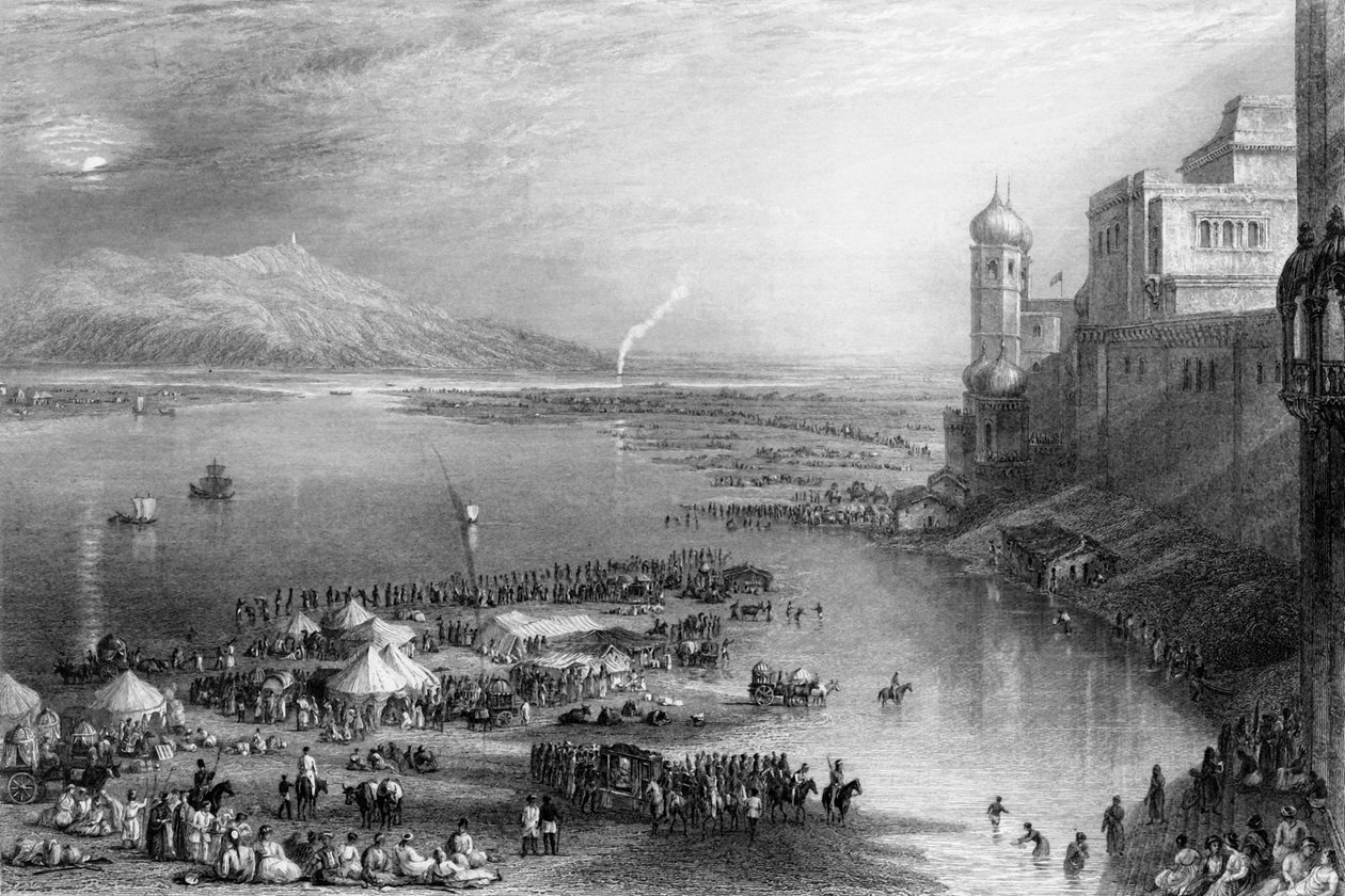 Deel van de Chaut, bij Hurdwar, 1838 door George Francis White