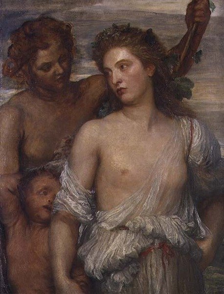 Een Bacchante door George Frederic Watts