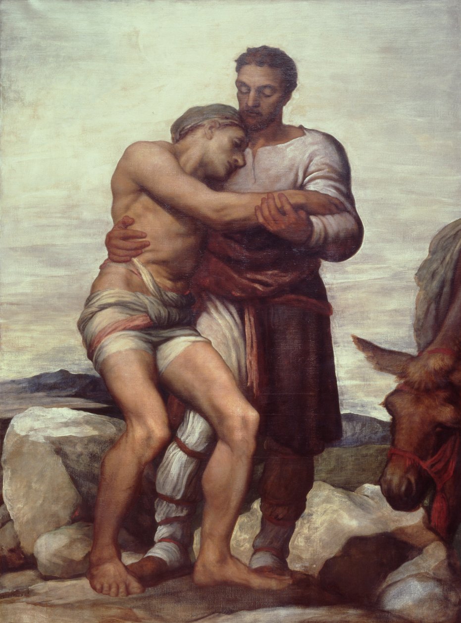 De Barmhartige Samaritaan door George Frederic Watts