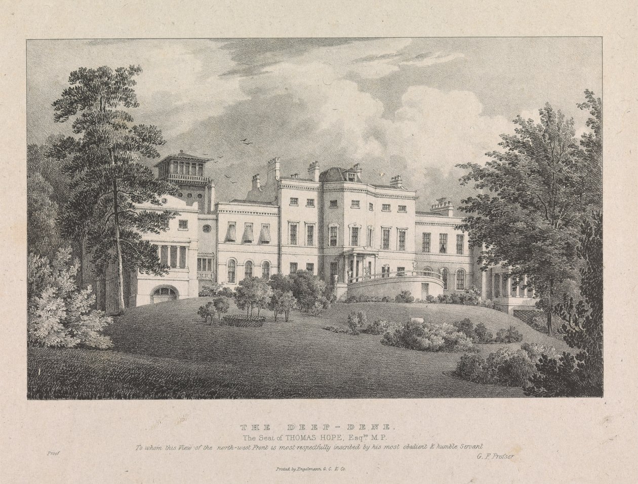 The Deep-Dene. Het huis van Thomas Hope, Esq. door George Frederick Prosser