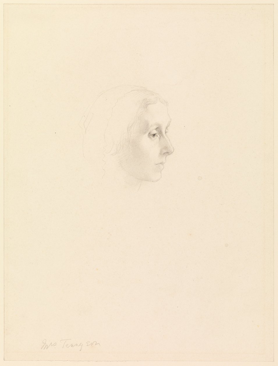 Studie voor Portret van Emily Tennyson, 1862 door George Frederick Watts