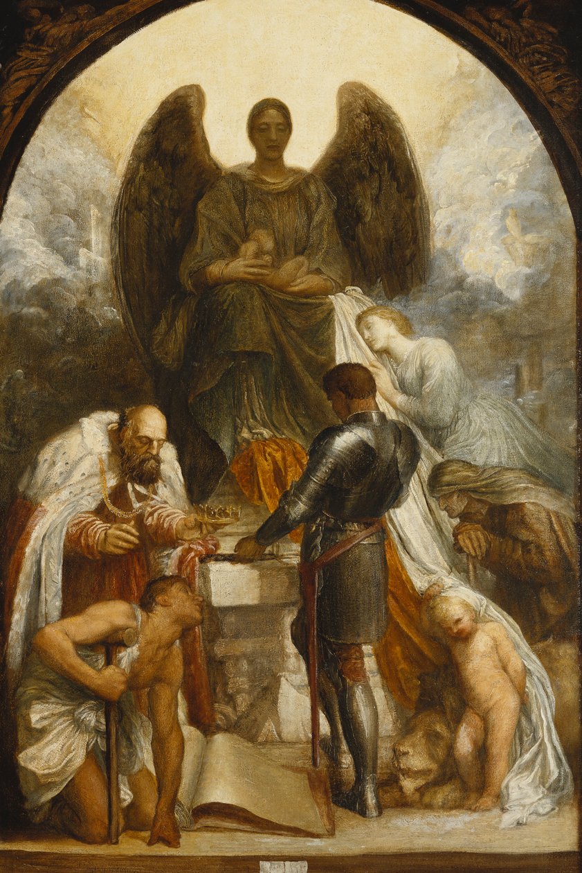 De Engel des Doods door George Frederick Watts